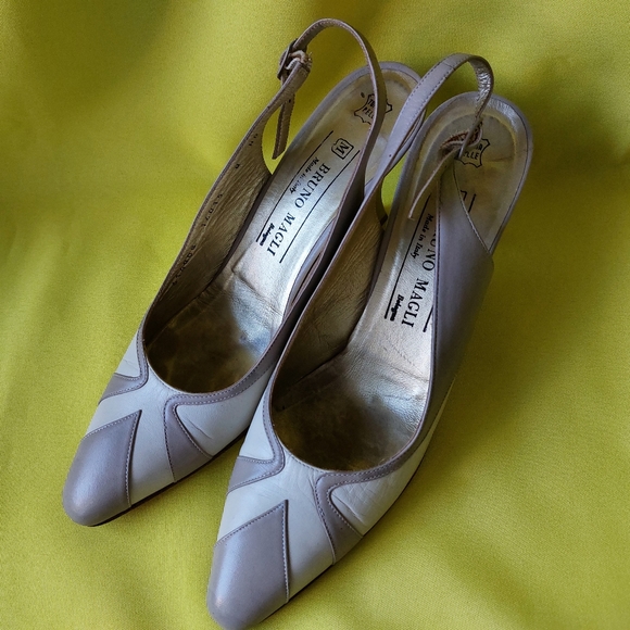 Vintage Woman Shoes All Leather by Bruno Magli Made in Italy Size 8 1/2 AAAA - Picture 3 of 13
